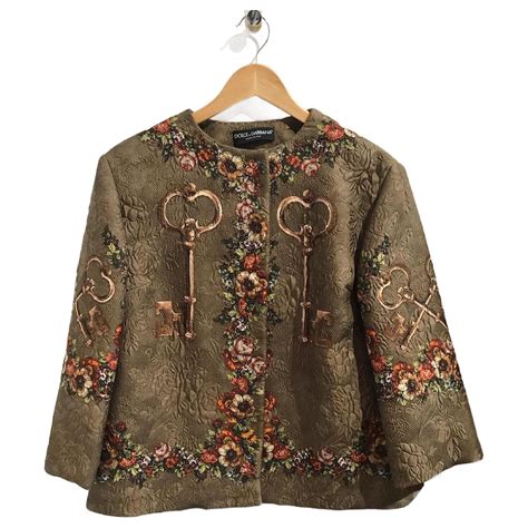 dolce gabbana damen jacken love khaki|Dolce & Gabbana jacket women.